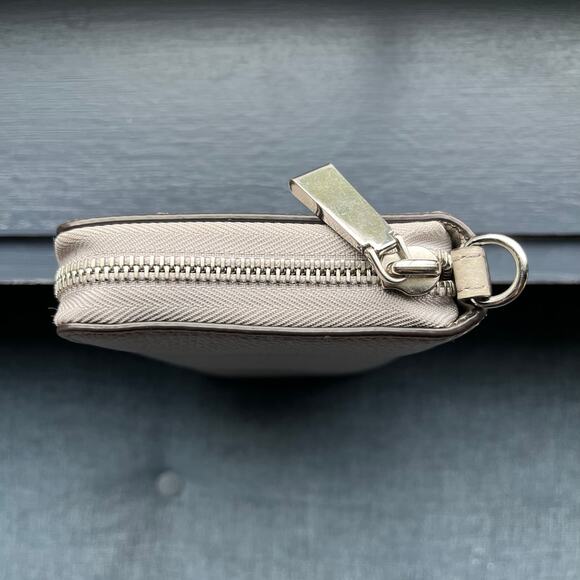 Michael Kors Large Pebbled Leather Continental Wallet - Light Gray - Picture 10 of 11